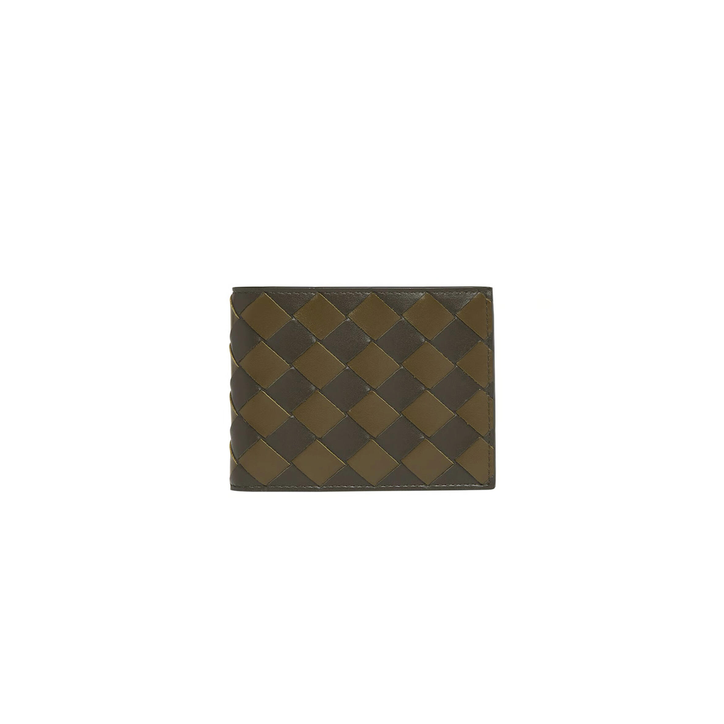 b0tt*ga Ven*ta bicolor intrecciato bifold wallet (11*9.5*1cm)